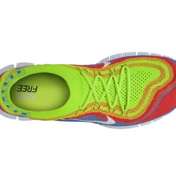 Nike Flyknit Free 5.0 🌈 rainbow men’s 12.5 US 47 EUR Excellent overall conditio - Picture 3 of 14